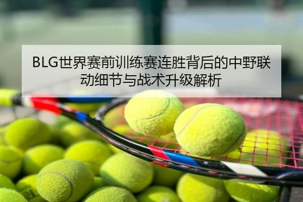 BLG世界赛前训练赛连胜背后的中野联动细节与战术升级解析